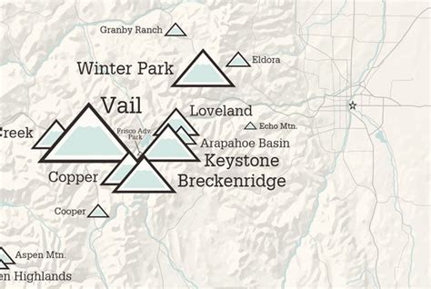 Colorado Ski Resorts Map Poster - Best Maps Ever