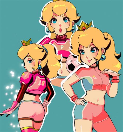 Mario Strikers Battle League Princess Peach by DerGamer0 on DeviantArt