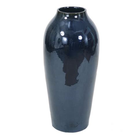 Dark Navy Blue Floor Vase - Distinctive Designs