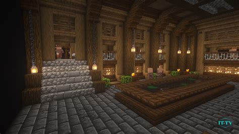 Villager Trading hall Design- Tutorial link in the comments - Hope you ...