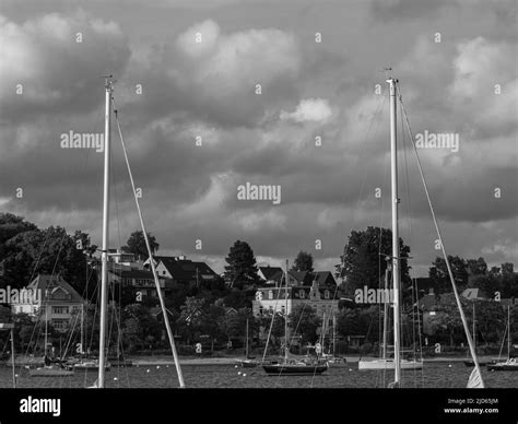 Eckernfoerde beach and harbor Stock Photo - Alamy