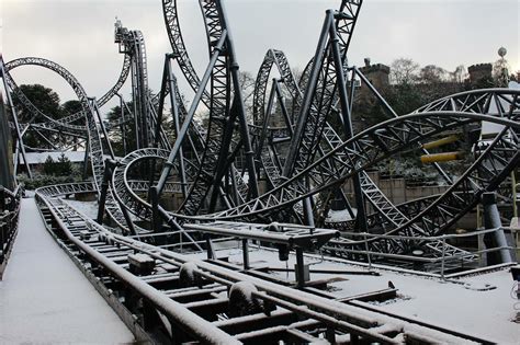 Alton Towers Theme Park Staffordshire England in December 2017 ...