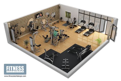 3D Gym Design & 3D Fitness Layout Portfolio | Fitness Tech Design