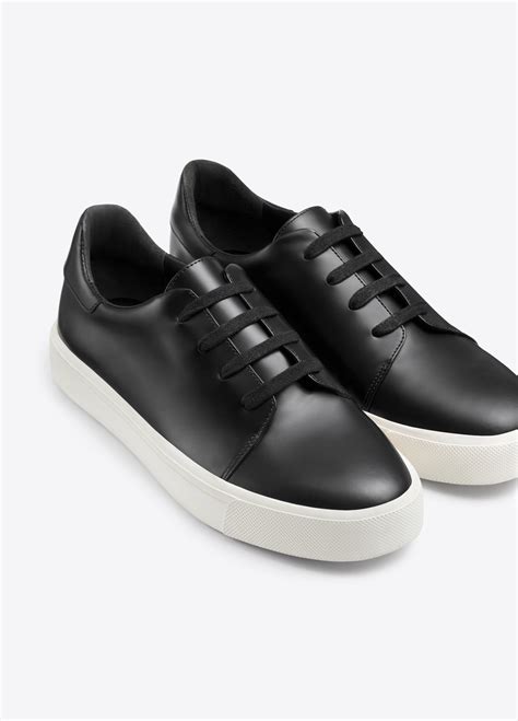 Lyst - Vince Bale Leather Sneaker in Black for Men