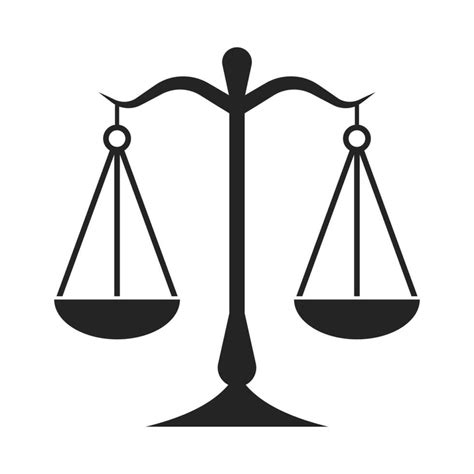 Justice Law Scale Icon, Judgment And Punishment Symbol, Justice And ...