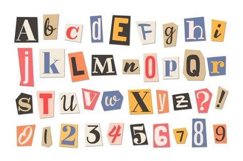 Paper style ransom note letter pack | Free Vector #Freepik #freevector ...