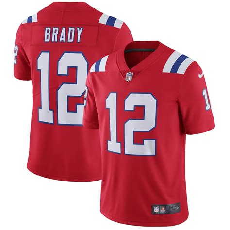 Men's New England Patriots Tom Brady Nike Red Vapor Untouchable Limited ...