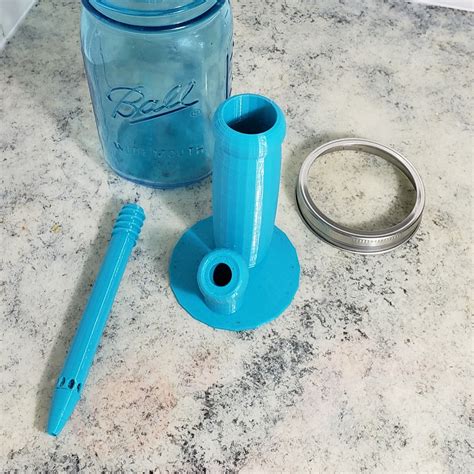 STL file Mason Jar Water Pipe Bong 🫙・Template to download and 3D print ...