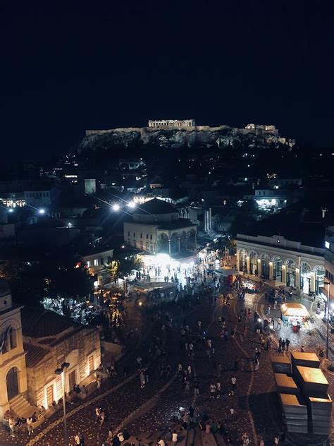 Athens At Night Photograph by Stefanja Orlowska | Pixels