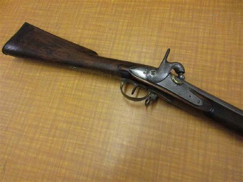 19th Century percussion cap musket with a steel barrel,