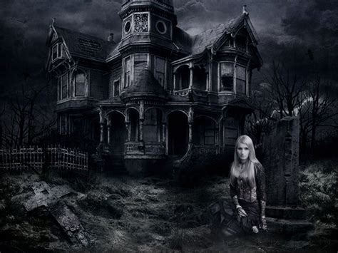 Haunted House Desktop Wallpapers - Wallpaper Cave | Halloween wallpaper ...