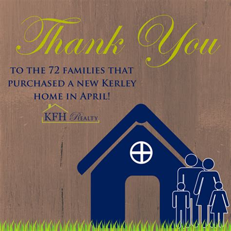 72 Families Purchased a New Kerley Homes in April 2017 - Kerley Family ...