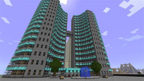 Hotel Minecraft Brick, Minecraft Modern City, Minecraft Plans, Amazing ...