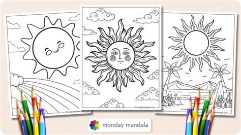 20 Sun Coloring Pages (Free PDF Printables)