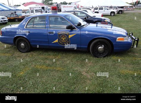 Michigan State Police car Stock Photo - Alamy