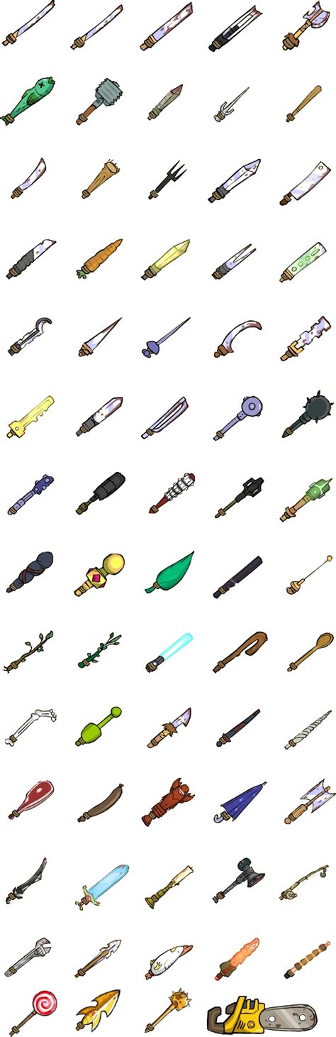 Weapon Images - Castle Crashers Wiki - Levels, Characters, Weapons, and ...