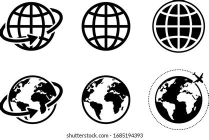 Globe Icon Web Image Set Stock Vector (Royalty Free) 1685194393 ...