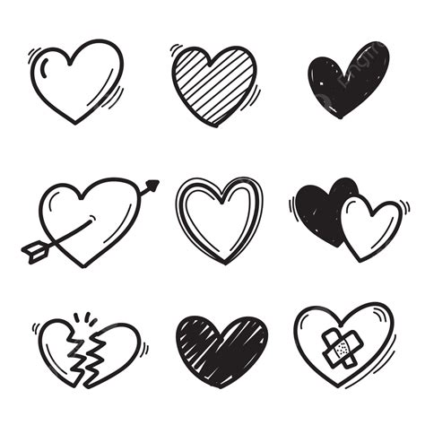 Heart Doodle PNG, Vector, PSD, and Clipart With Transparent Background ...