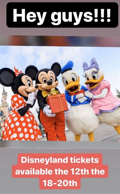 Disneyland and California adventure tickets available for 18th/19th ...