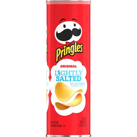 Pringles, Potato Crisps Chips, Original Lightly Salted, 5.2 Oz ...