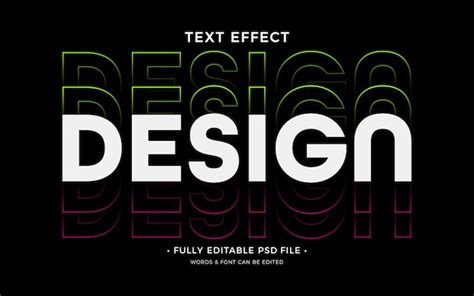 Premium PSD | Duplicate text effect