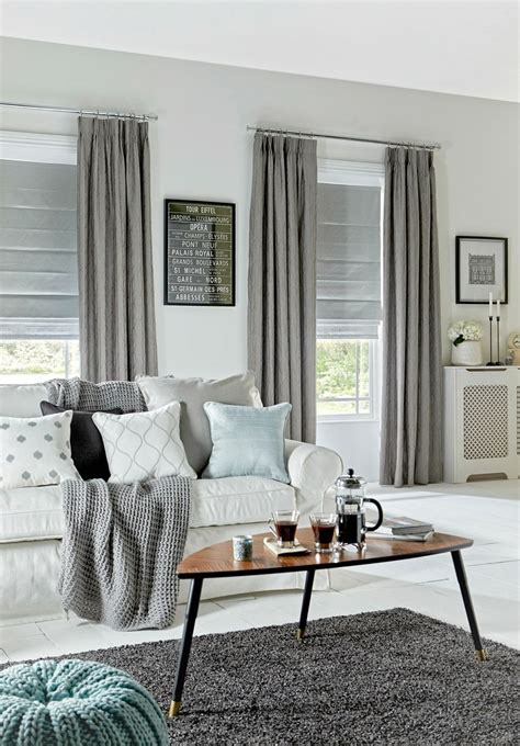 Top 15 of Matching Curtains and Roman Blinds