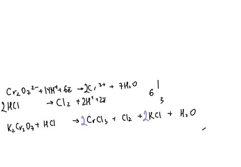 SOLVED: Balance Equation K2Cr2O7 + H2C2O4 2H2O 6 K[Cr(C2O4 )2 (H2O)2 ...