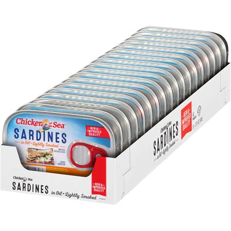 Chicken Of The Sea, Smoked Sardines In Oil, 3.75 oz. (18 count) - RocketDSD