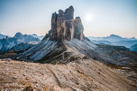 Summer Sunrise at Tre Cime Di Lavaredo in the Dolomites National Park ...