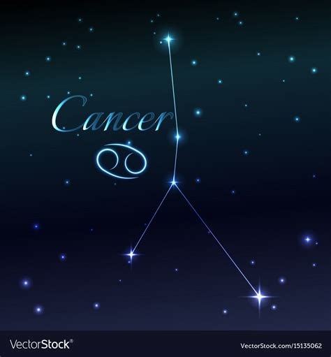 Water symbol of cancer zodiac sign horoscope Vector Image