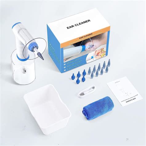 Ear Wax Removal - Electric Ear Cleaner with Light - Ear Irrigation Kit ...