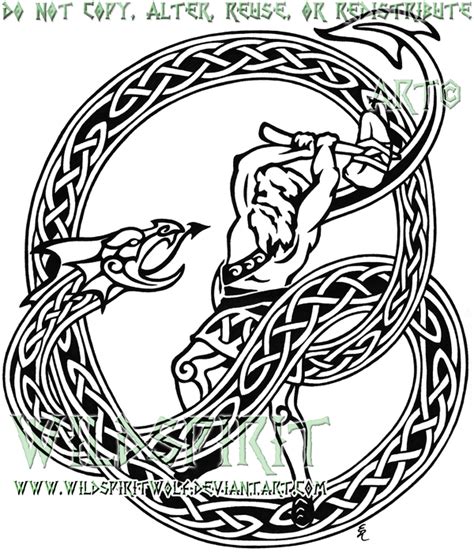 Thor + Midgard Serpent Tattoo by WildSpiritWolf on DeviantArt | Serpent ...