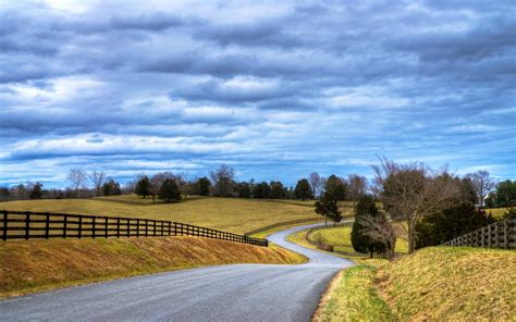 road, Way, Path, Fields, Landscapes, Nature, Countryside, Town, Trees ...