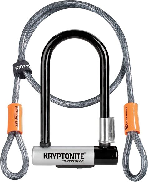 Kryptonite Kryptolok Mini U-lock with FlexFrame Bracket - Gold Sold ...