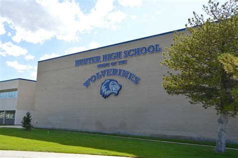 Hunter High School. — Home of the Wolverines