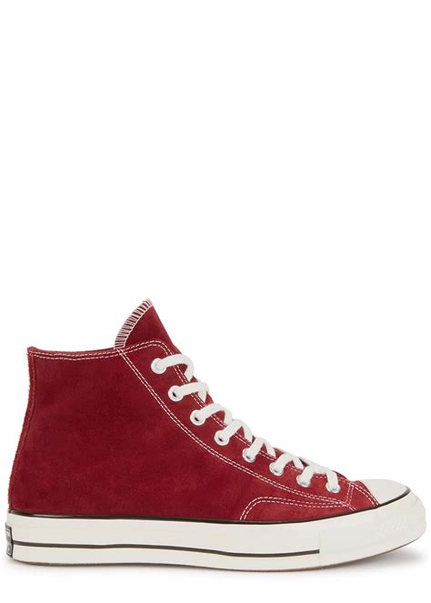 Converse Chuck T 70 Red Suede Hi-top Trainers in Red for Men | Lyst