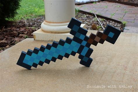 DIY Minecraft Sword (Wooden Sword Tutorial) - Handmade with Ashley