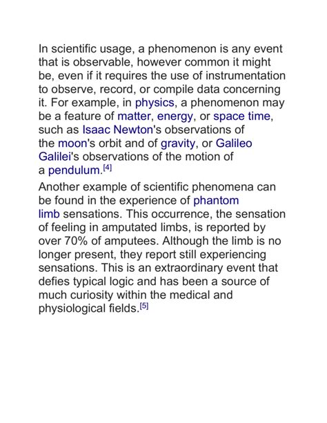 Phenomenon definition