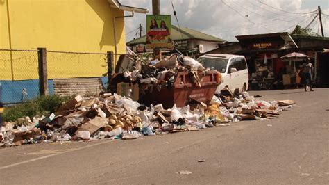 Garbage piles up as Linden Town Council workers strike - News Room Guyana