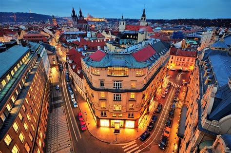 Download Night Dusk City Man Made Prague HD Wallpaper