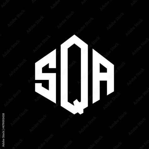 SQA letter logo design with polygon shape. SQA polygon and cube shape ...