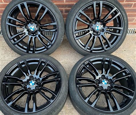 BMW 3 series M Sport 19 inch Black Alloy Wheels 5 x 120 Genuine ...