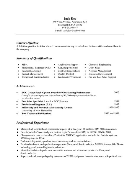 Sample Resume Bullet Points