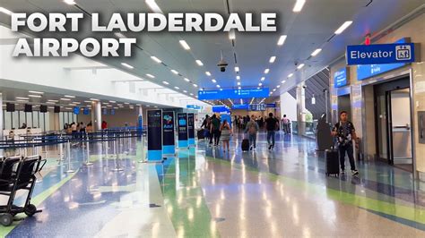 Walking Fort Lauderdale Hollywood International Airport (FLL) Terminal ...