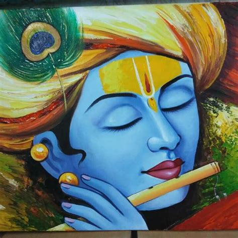 Pin by Khushi Jain on Paintings | Krishna painting, Bathroom wall decor ...