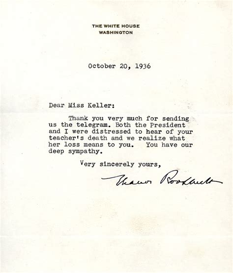 Letter from Eleanor Roosevelt - Digital Commonwealth