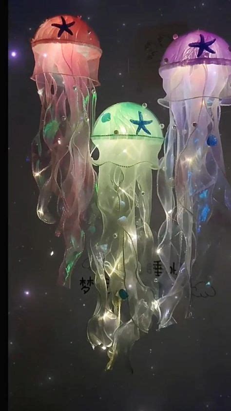 Handmade jellyfish lamp diy creative materials package | Christmas ...