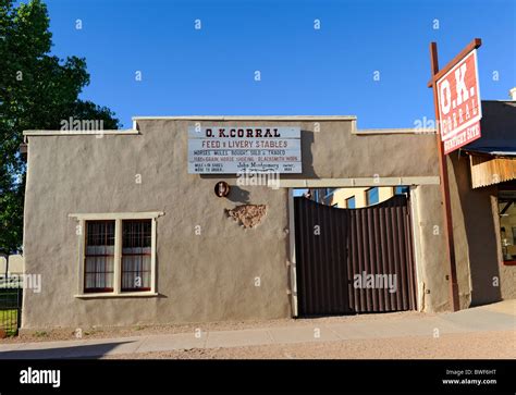 OK Corral Gunfight Site Tombstone Arizona Stock Photo - Alamy