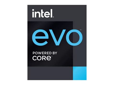 Intel Evo Powered by Core Logo PNG vector in SVG, PDF, AI, CDR format