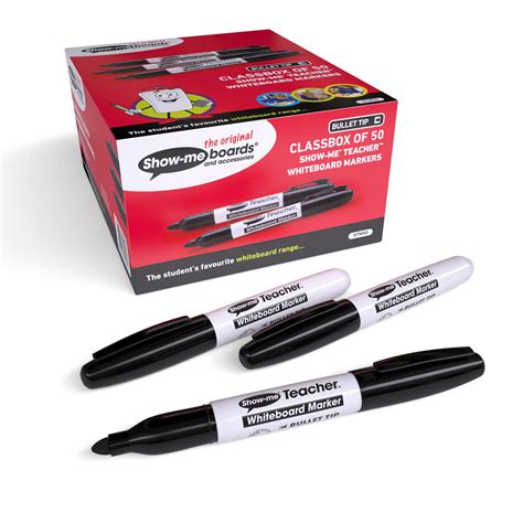 TEACHER Whiteboard Markers, Black – Rainbow Education